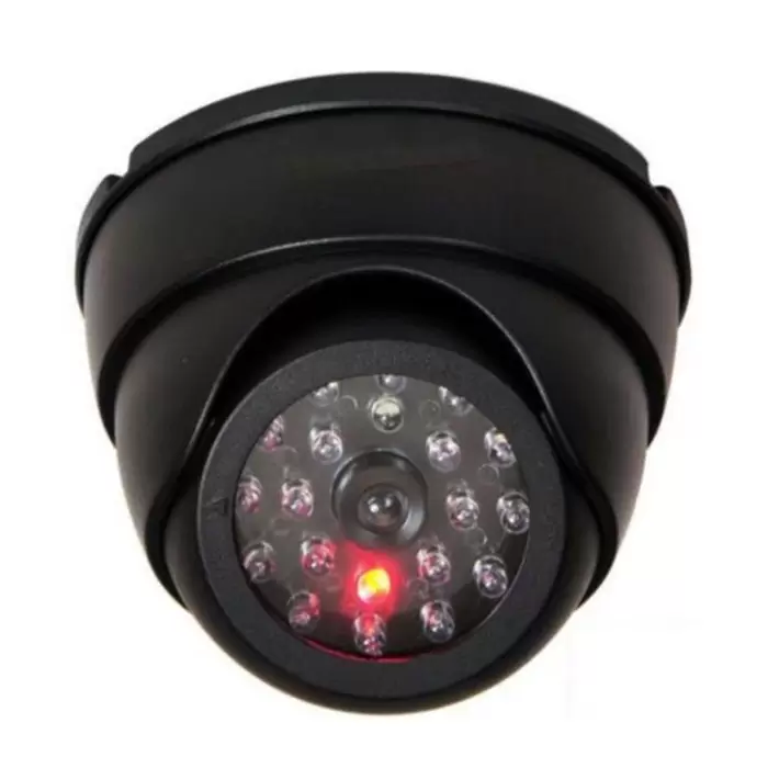 ₡10,500 Domo Falso Negro Vigilancia Seguridad Cámara CCTV Destella Luz LED TusOfertasCr