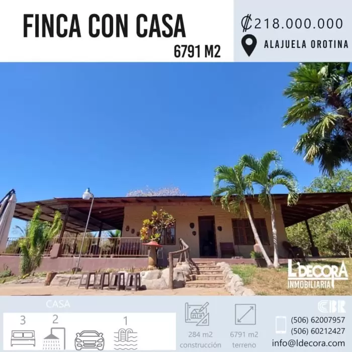₡218,000,000 Fincas en Costa Rica Orotina | venta